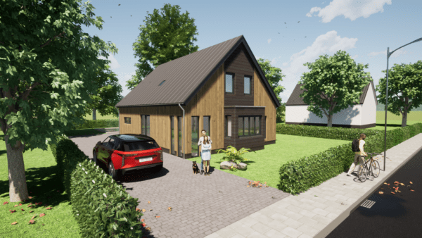 03 Voorkant woningtype C1 uitbouw S 1