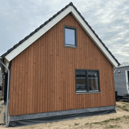 Tinyhouse vooraanzicht Eigenwijs Bouw